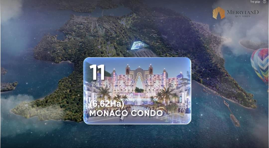 vị trí Monaco Condo Merryland Quy Nhơn 