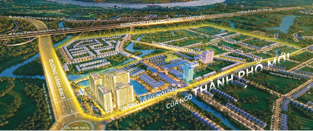 vị trí tổng thể dự án Centana City - MT Eastmark City