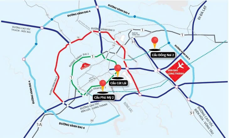 Hạ tầng giao thông kết nối Hồ Chí Minh và Đồng Nai